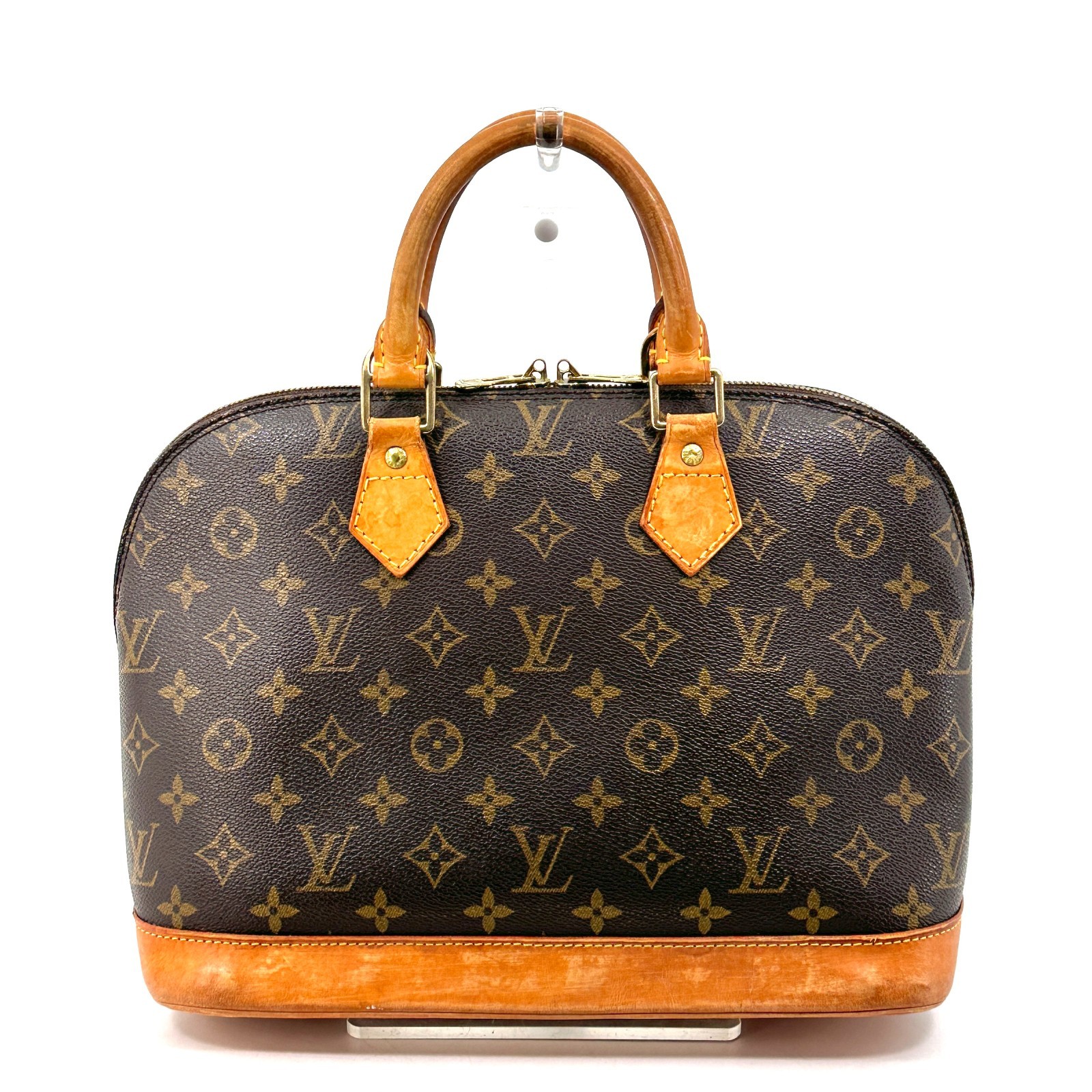 Louis Vuitton Alma Hand Bag Monogram Brown Authentic