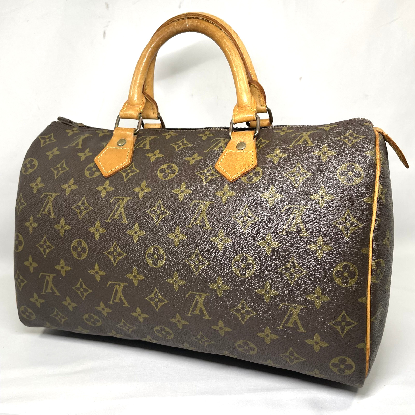 LOUIS VUITTON Speedy 35 Handbags M41524 Monogram Canvas Boston Authentic