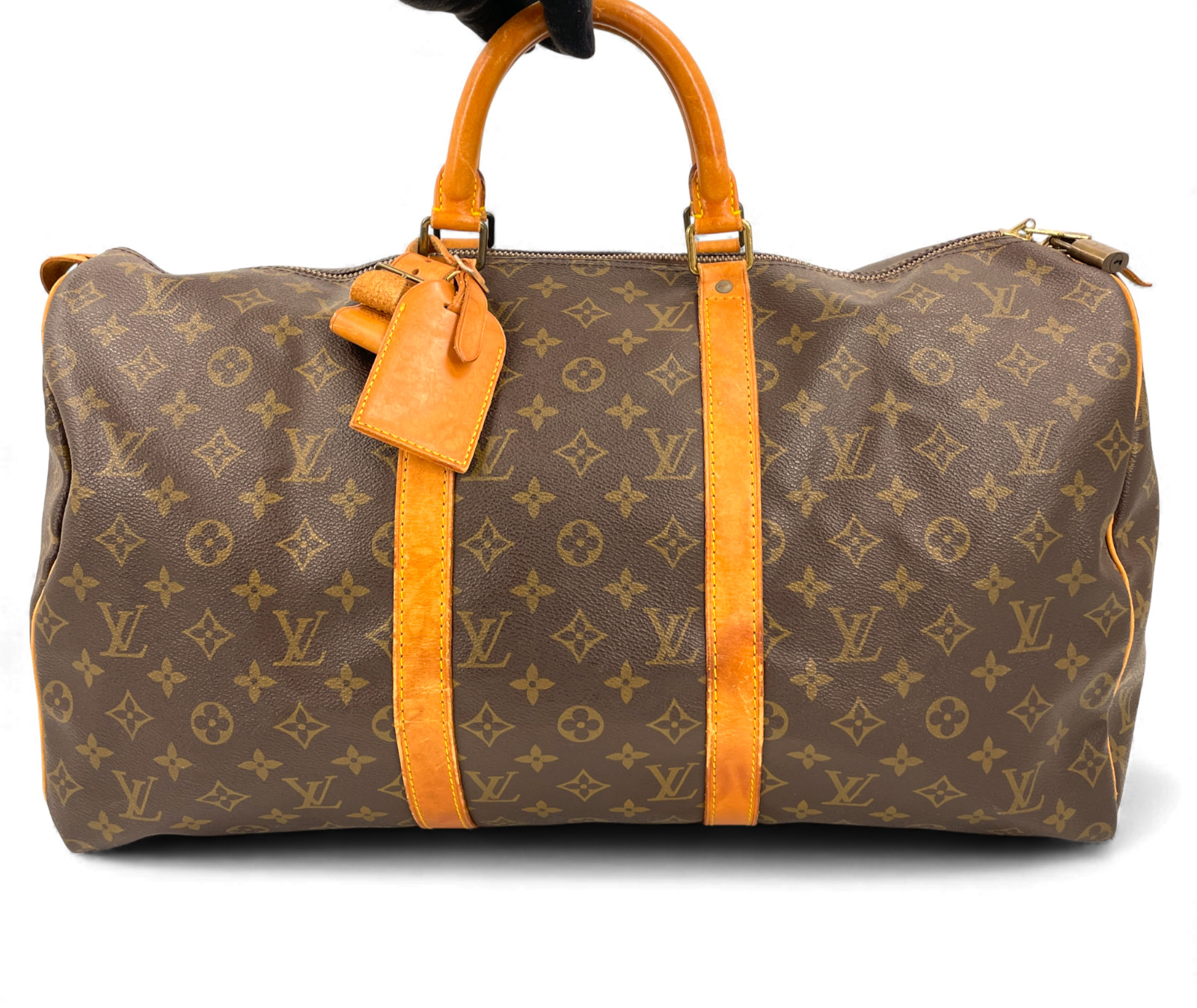 Auth LOUIS VUITTON Monogram keepall 50 M41426 Unisex Travel Bag SKB142