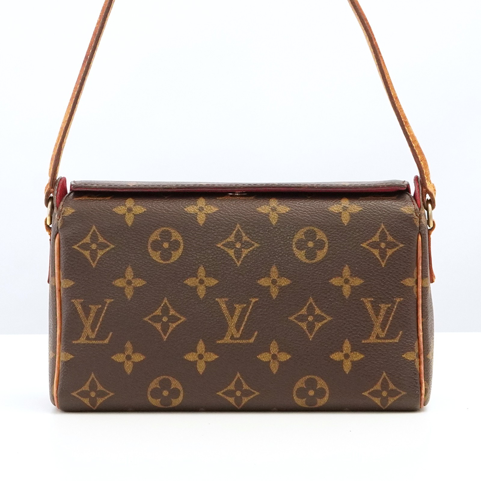 LOUIS VUITTON LV Monogram Recital M51900 Hand Bag Brown SL0014 Auth #56407A