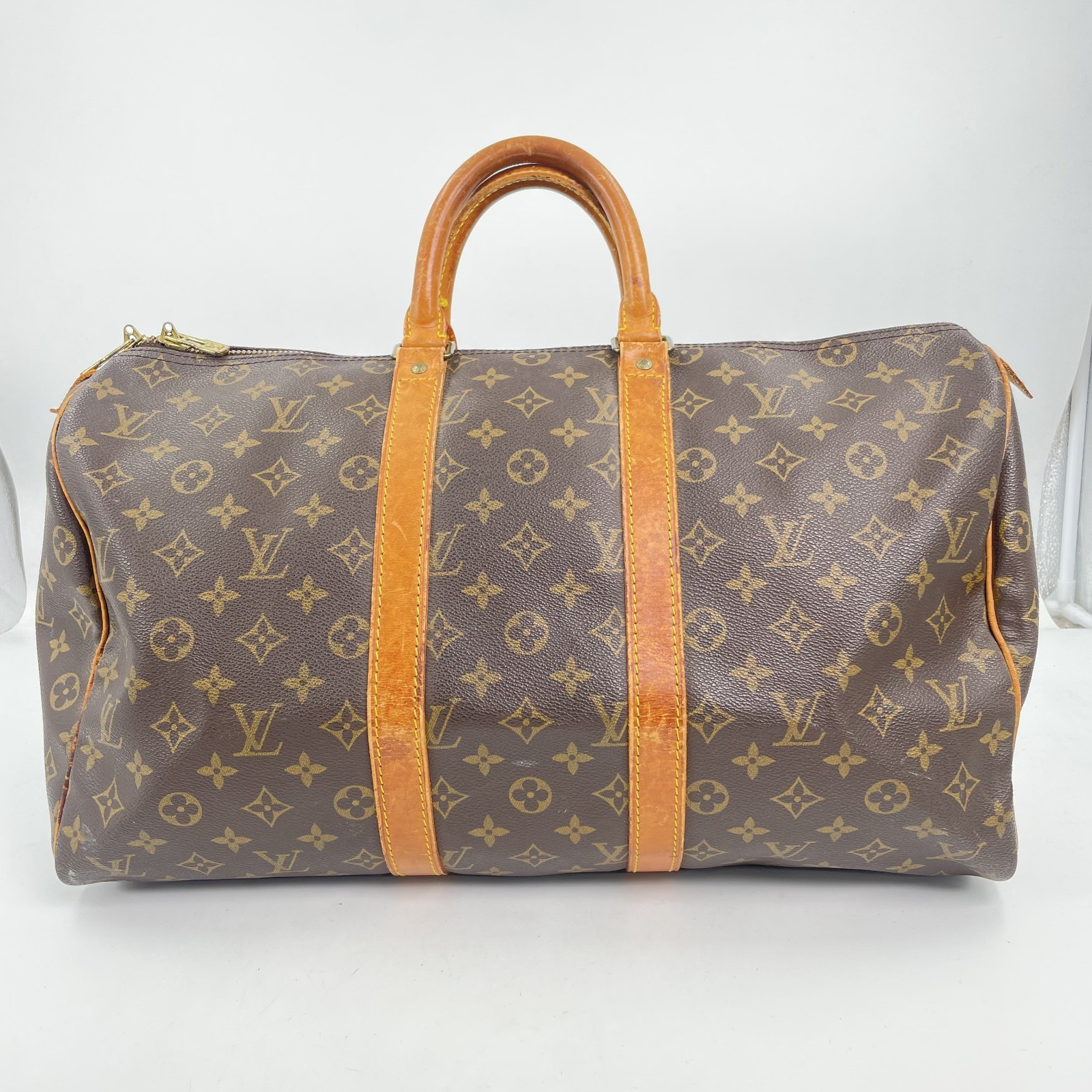 Auth LOUIS VUITTON Monogram Keepall 45 M41428 Handbag Made in France SKB111